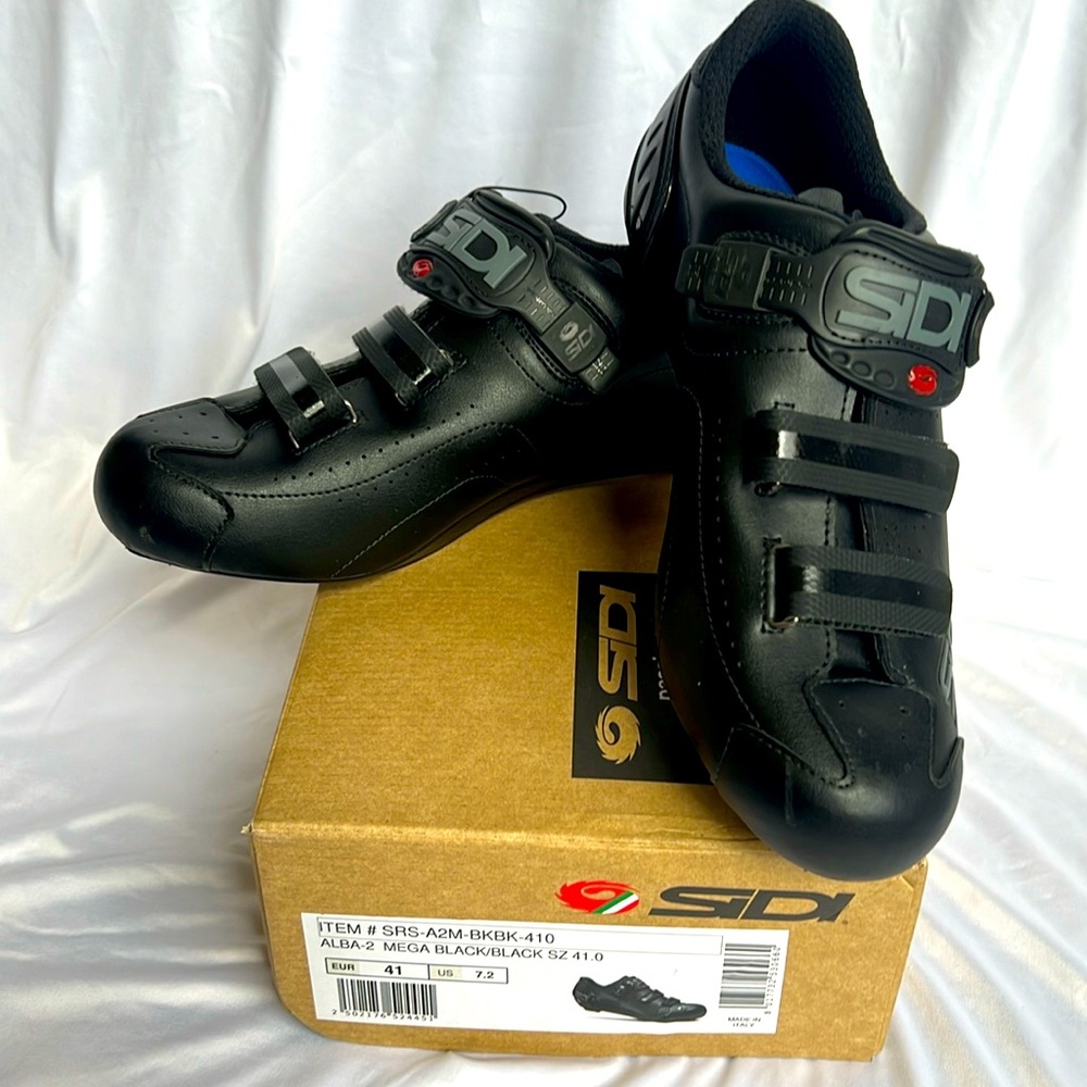 Sidi men’s road cycling shoes size 42 NWT matte black
